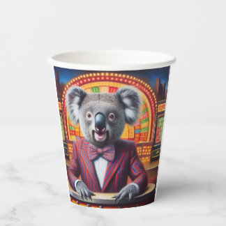 Koala Game Show Host Pappbecher