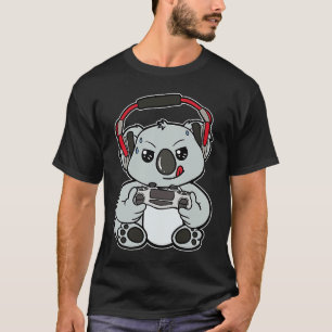 Koala Gamer Gaming Online Videospiele Controller H T-Shirt