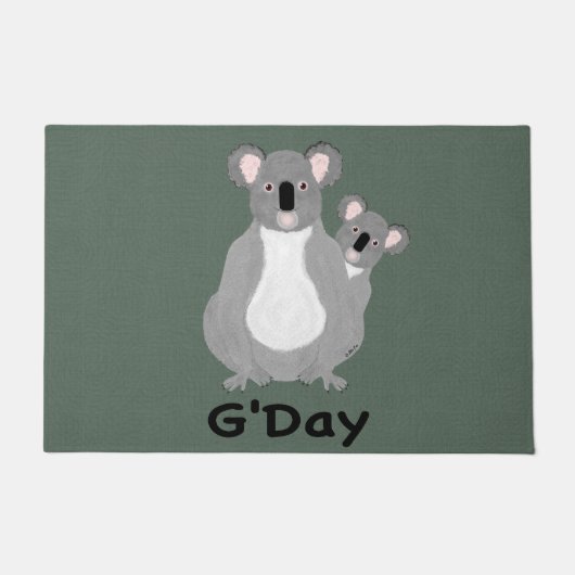 Koala G'Day Fußmatte (Vorderseite)