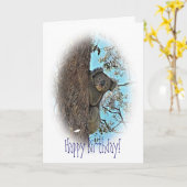 Koala-Geburtstags-Karte Karte (Gelbe Blume)