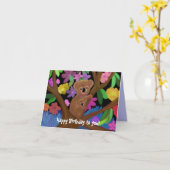 Koala-Geburtstags-Karte Karte (Gelbe Blume)