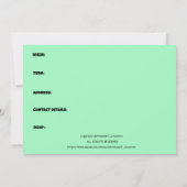 KOALA Geburtstagsparty Einladung (Rückseite)