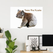 Koala gerettet poster (Heimbüro)