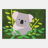 Koala Geschenkpapier Set (Vorderseite)