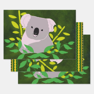 Koala Geschenkpapier Set