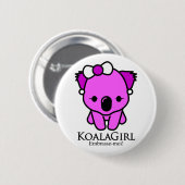 Koala Girl Button (Vorne & Hinten)