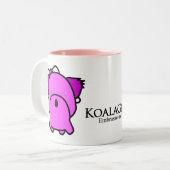 Koala Girl Zweifarbige Tasse (Vorderseite Links)
