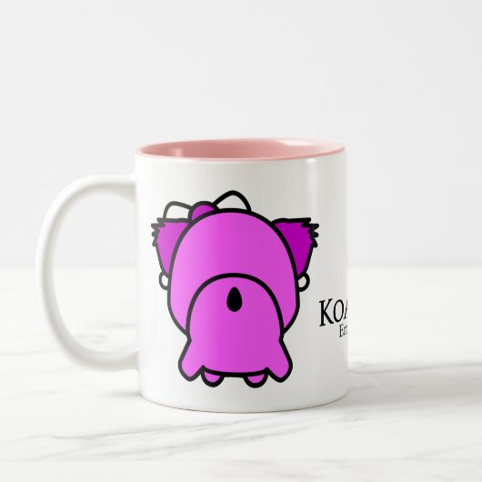 Koala Girl Zweifarbige Tasse (Links)