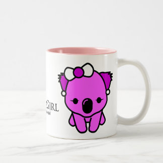 Koala Girl Zweifarbige Tasse