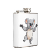 Koala glücklich spielerischer Spaß beim Springen i Flachmann (Rechts)