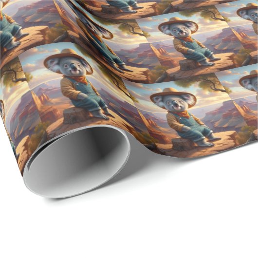 Koala Grand Canyon Geschenkpapier (Rolleneckpunkt)