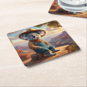 Koala Grand Canyon Rechteckiger Pappuntersetzer (angewinkelt)