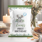 Koala Greenery Boy Birthday Chip Bag Wrapper Flyer