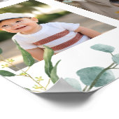 Koala Greenery Foto Milestone Poster (Ecke)