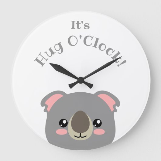 Koala Große Wanduhr (Vorderseite)