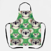 Koala grüne Schürze (Vorderseite)