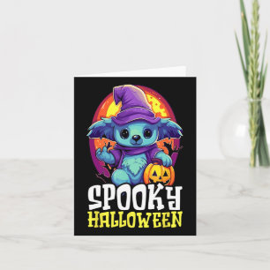 Koala Halloween Beängstigend Trick oder Treat Spoo Karte