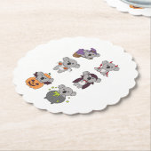 Koala Halloween Hexch Devil Pumpkin Vampire Untersetzer (angewinkelt)