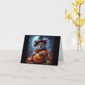 Koala Halloween-Kostüm Karte (Gelbe Blume)