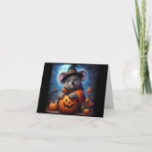 Koala Halloween-Kostüm Karte (Vorderseite)
