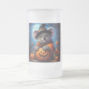 Koala Halloween-Kostüm Mattglas Bierglas