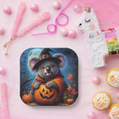 Koala Halloween-Kostüm Pappteller (Party)
