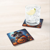 Koala Halloween-Kostüm Rechteckiger Pappuntersetzer (Vor Ort)