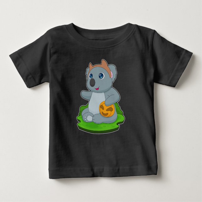 Koala Halloween Pumpkin Baby T-shirt (Vorderseite)