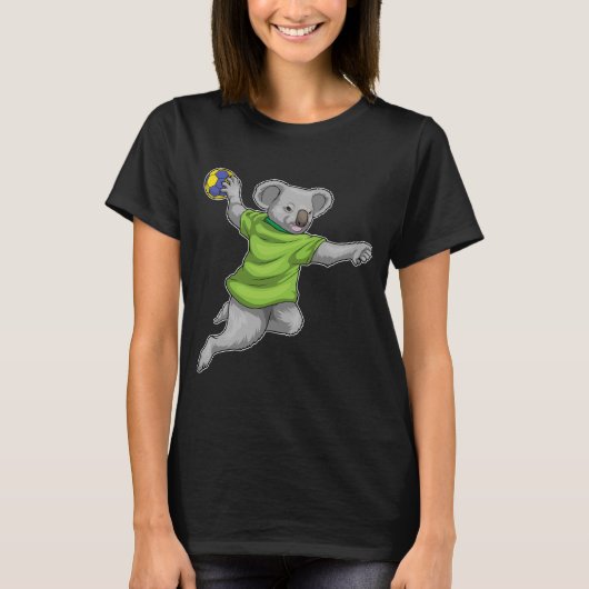 Koala Handball Spieler Handball T-Shirt (Vorderseite)