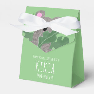 Koala Handgezeichnetes Tier Grüne Geburtstagsfeier Geschenkschachtel