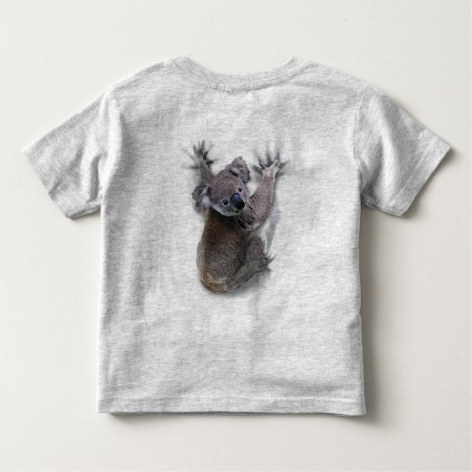 Koala Hang auf dem Niedlichen Bär Australien Tier Kleinkind T-shirt (Rückseite)