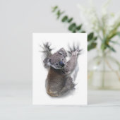Koala Hang auf dem Niedlichen Bär Australien Tier Postkarte (Stehend Vorderseite)