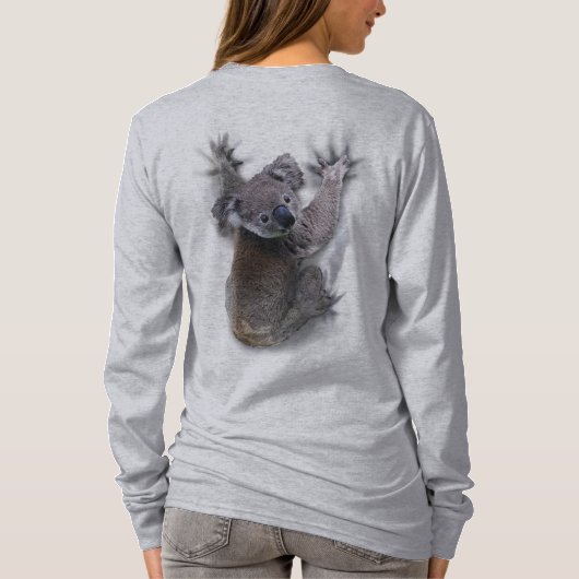 Koala Hang auf dem Niedlichen Bär Australien Tier T-Shirt (Rückseite)