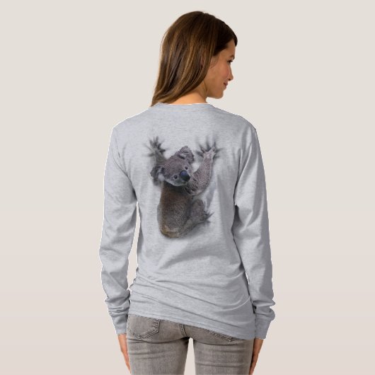 Koala Hang auf dem Niedlichen Bär Australien Tier T-Shirt (Schwarz voll)