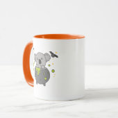 Koala Happy Halloween Cauldron Bat Tasse (Vorderseite Links)
