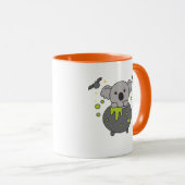 Koala Happy Halloween Cauldron Bat Tasse (VorderseiteRechts)