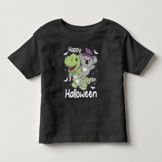 Koala Happy Halloween T-rex Mummy Costume Kleinkind T-shirt