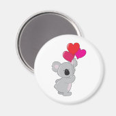 Koala Heart Balloons Magnet (Vorderseite/Rückseite)