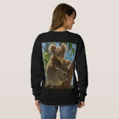 Koala-Hemddesign Sweatshirt (Schwarz voll)