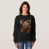 Koala Herbstblätter Farbige Kunstwerke Tier Koal Sweatshirt (Vorne ganz)