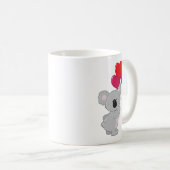 Koala-Herz-Ballone Kaffeetasse (VorderseiteRechts)