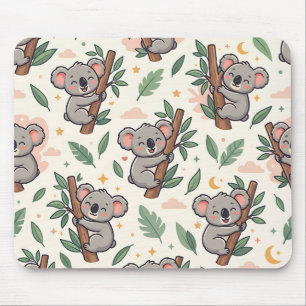 Koala-Hug-Baum-Mausepad Mousepad