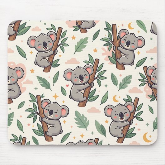 Koala-Hug-Baum-Mausepad Mousepad (Vorne)