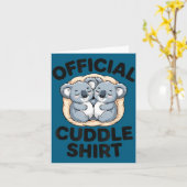 Koala Hug Cute Animal Lover This Is My Cuddle  Karte (Gelbe Blume)