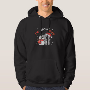 Koala Ich bin Schnee Cute Schneemann Schnee Pun Hoodie