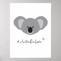 Koala Illustration #Australia Liebe white
