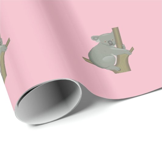 Koala im Baum Geschenkpapier (Rolleneckpunkt)