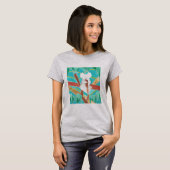 Koala im Baum Original Abstract Art T-Shirt (Vorne ganz)