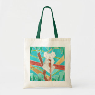 Koala im Baum Original Abstract Art Tragetasche