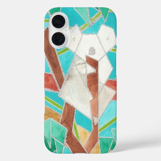 Koala im Baum Original Abstrakt Kunst Case-Mate iPhone Hülle (Rückseite)